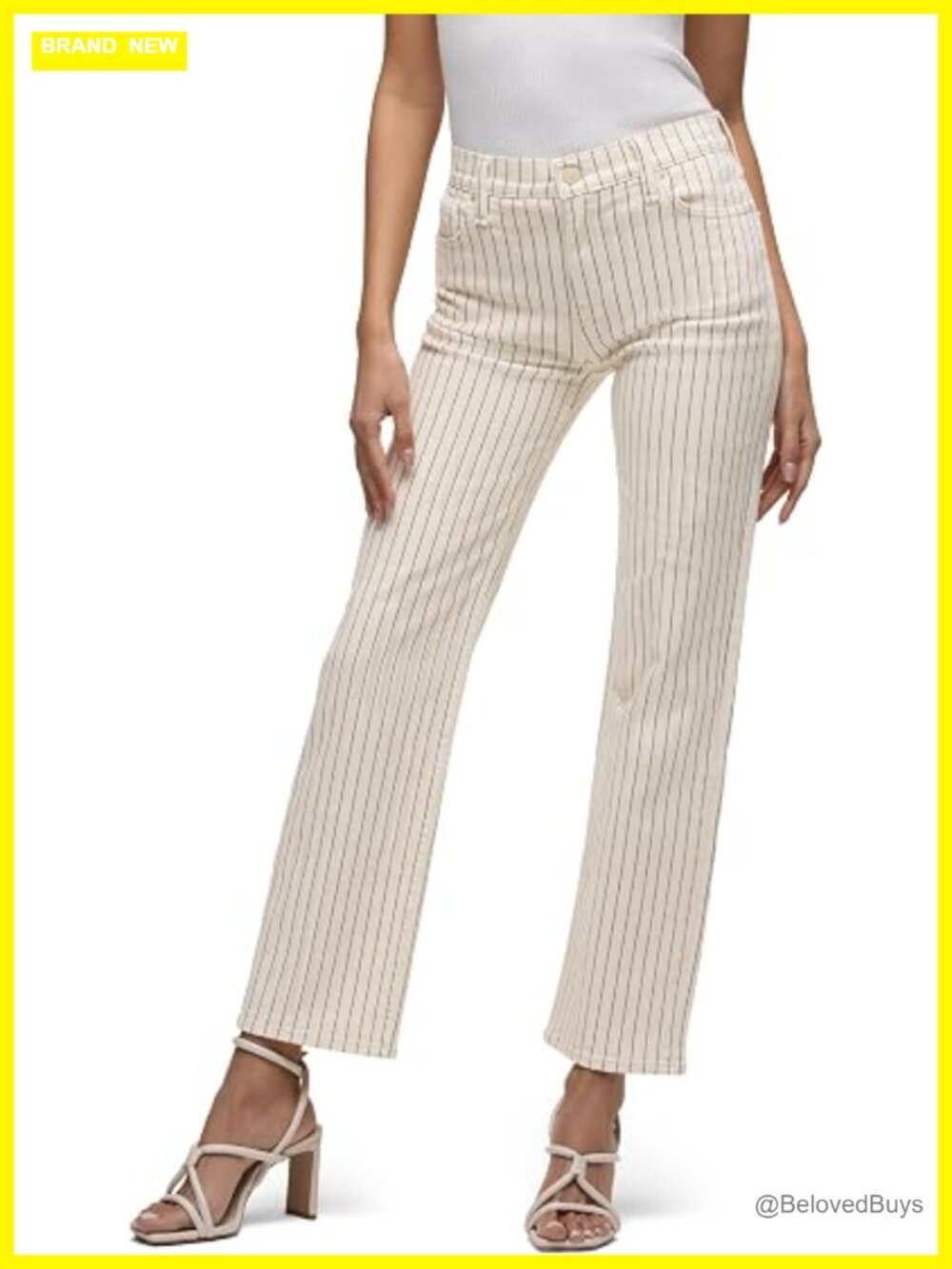 High Rise Straight Leg Jean Comfort Stretch